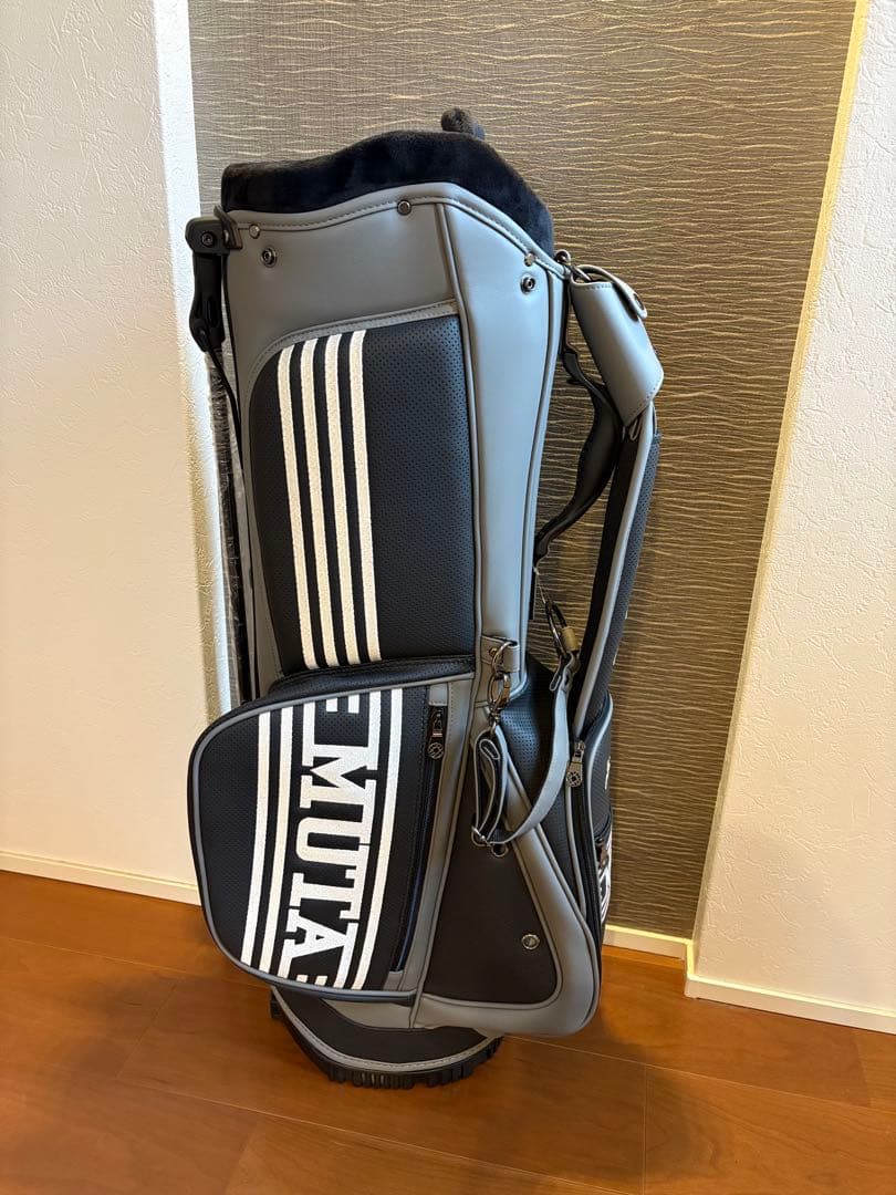 ムータマリン　希少グレーキャディーバック　日傘付き