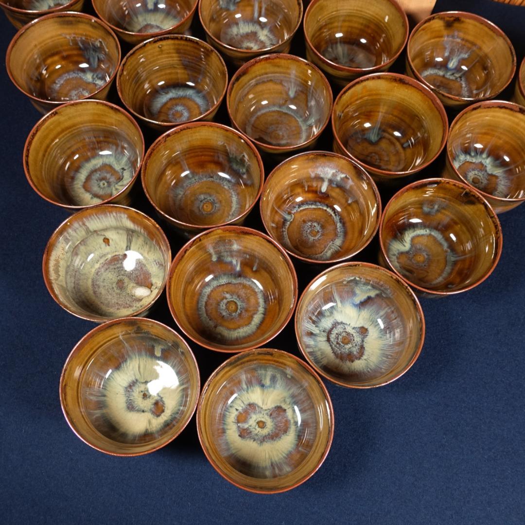 全20客 高取焼 亀井味楽 点出し茶碗 数茶碗 共箱 茶道具