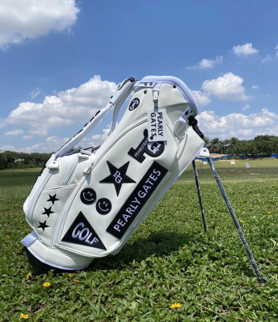 【新品】【未使用品】PEARLY GATES ゴルフバッグ ホワイト