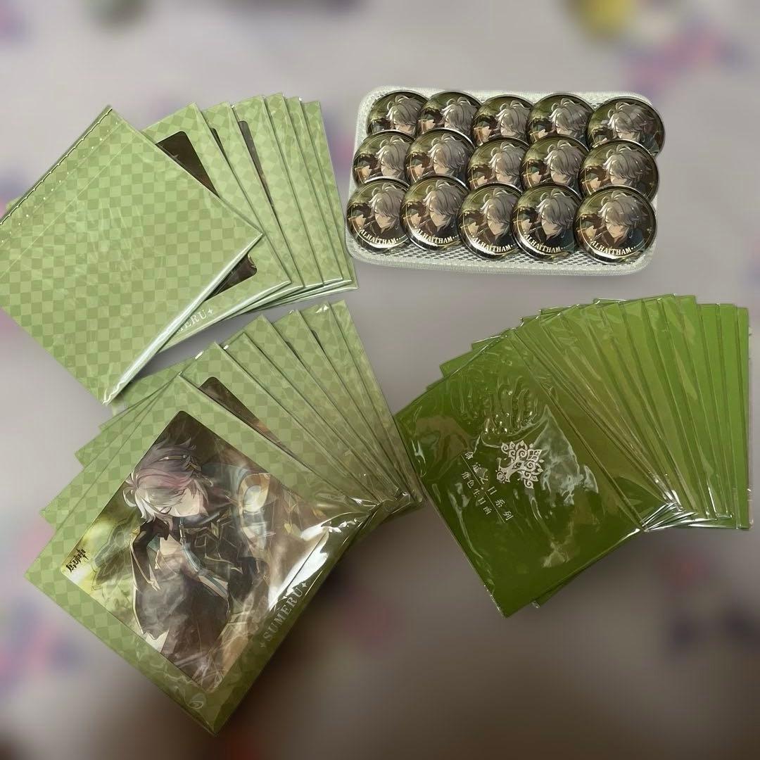 アルハイゼン 命定之日 命定の日 誕生日 色紙 缶バッジ 手紙