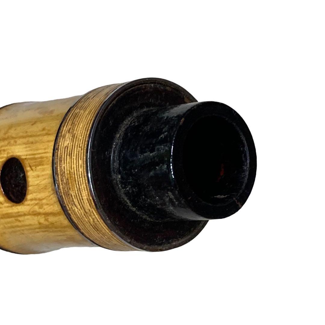 銘あり　尺八　銀三線