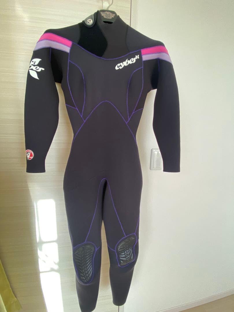 cyber フルスーツ 黒 紫 ピンク レディース フルオーダー 3mm
