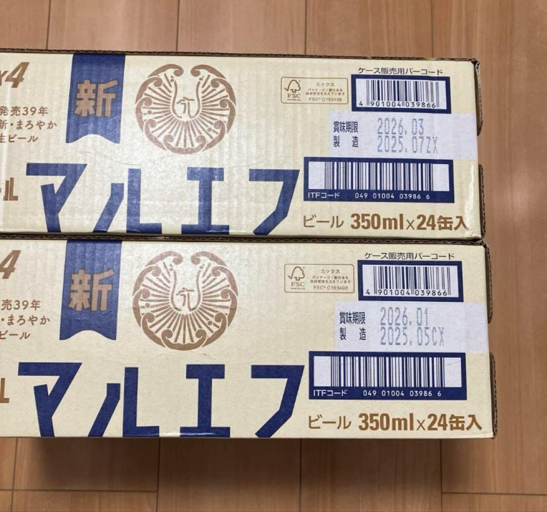 アサヒ マルエフ　350ml×24缶入２ケース