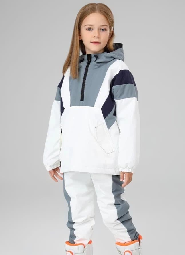 子ども用スノーボードウェア カラーブロック689