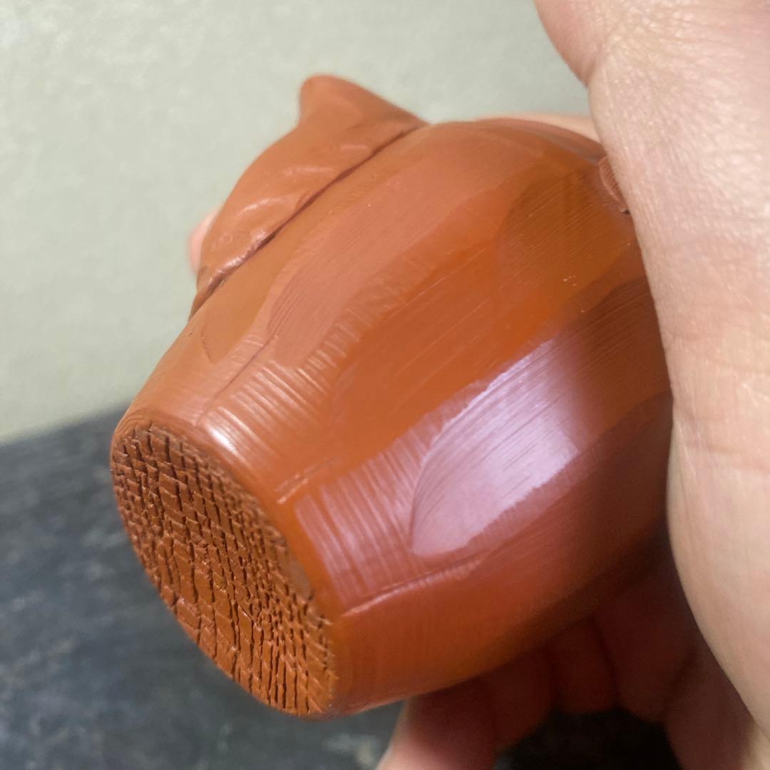 杉江木仙作　常滑急須 小型 朱泥　宝瓶　茶注A