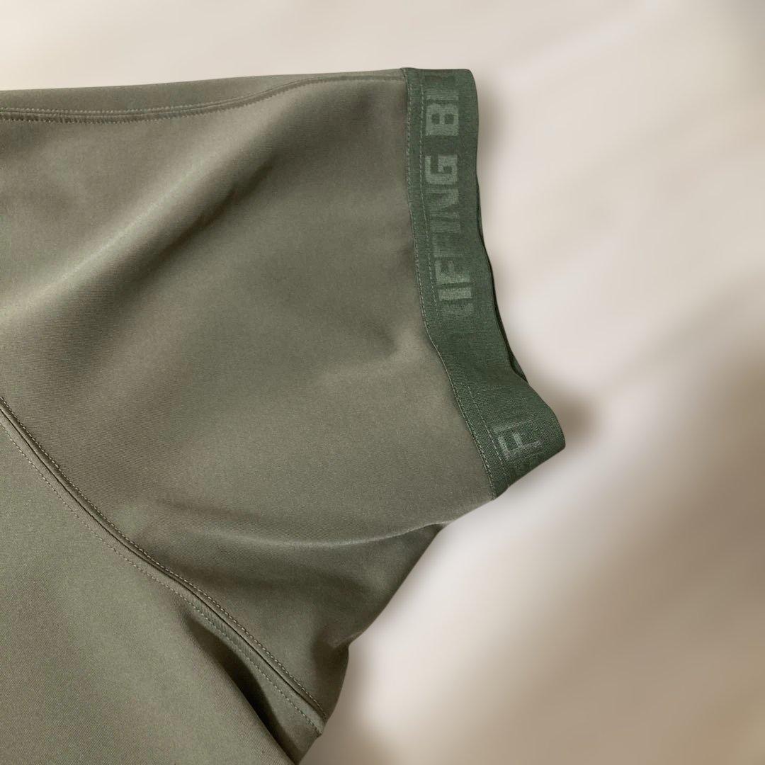 BRIEFING クルーネックシャツ Lサイズ オリーブ