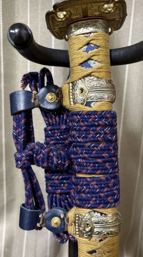 【美品】高級模擬刀 梨地鞘 陣太刀