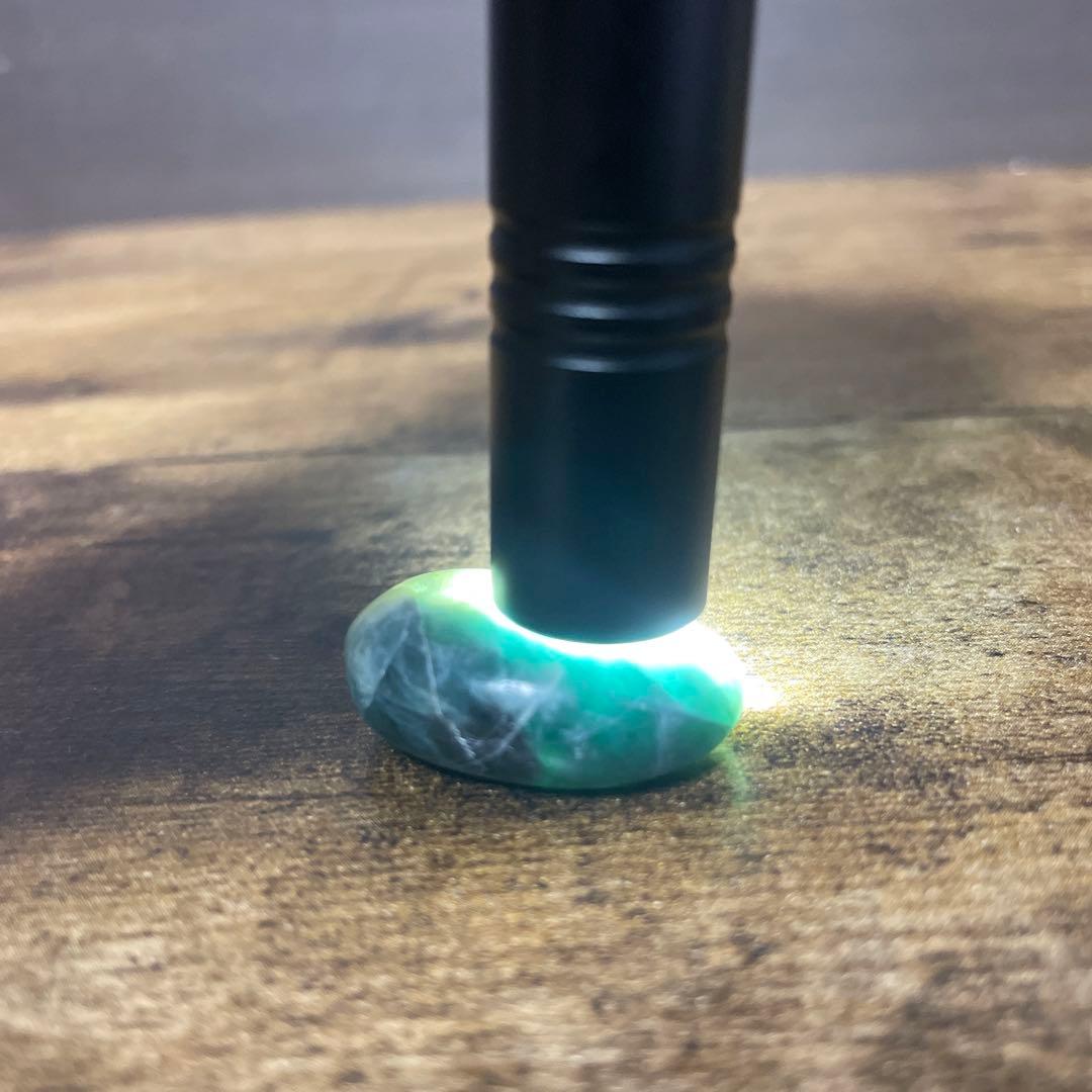 9g 茄子紺　勾玉　糸魚川　翡翠　青