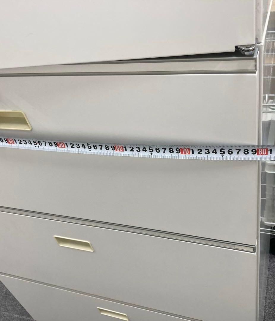 イトーキ キャビネ　両開き＋3段引出　鍵有800x450x2207