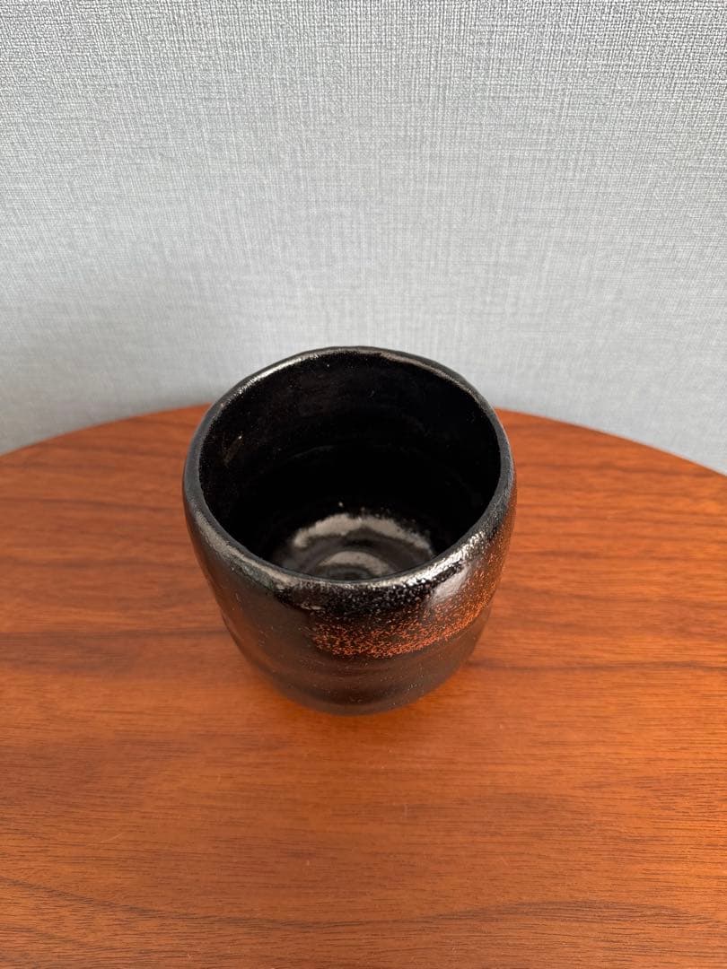 京焼　松楽茶碗　黒楽茶碗　骨董　B5