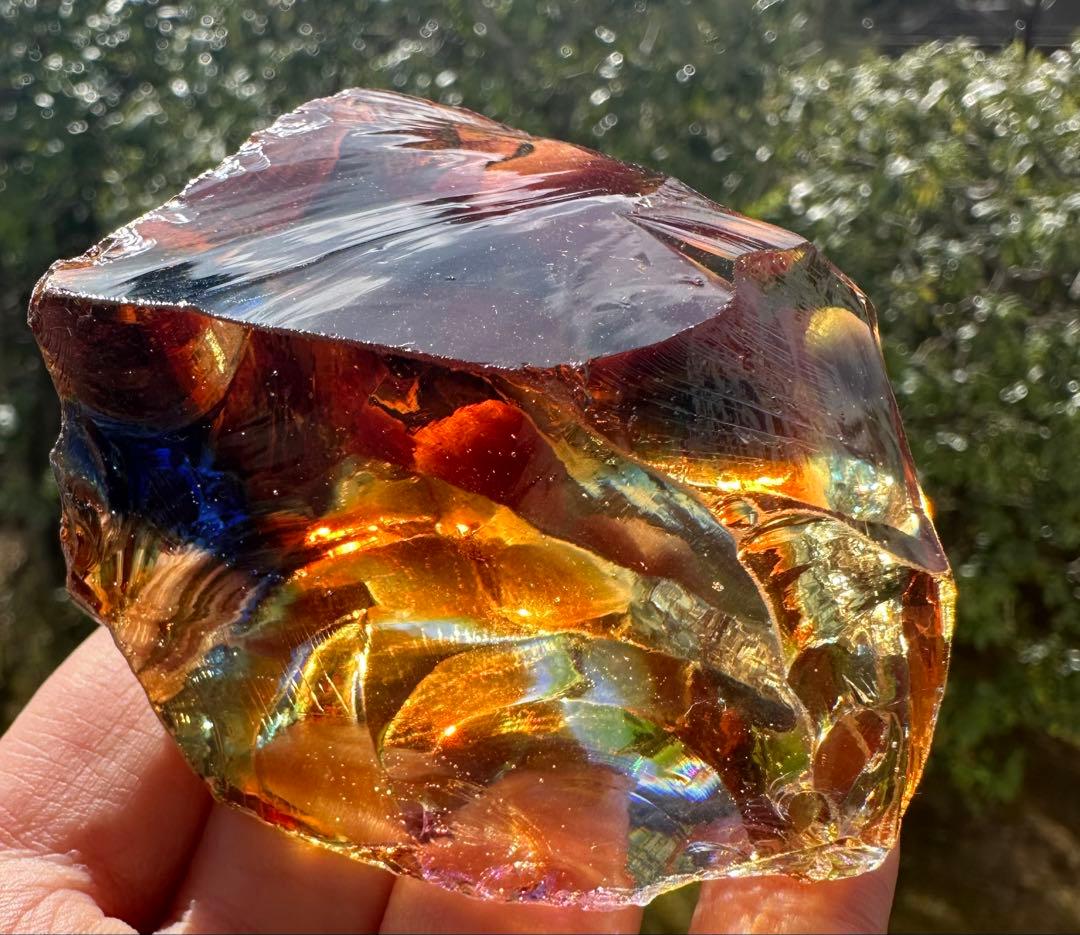 1点物レインボーアンダラクリスタル西ジャワ島マルチカラー高次元ヒーリング瞑想覚醒