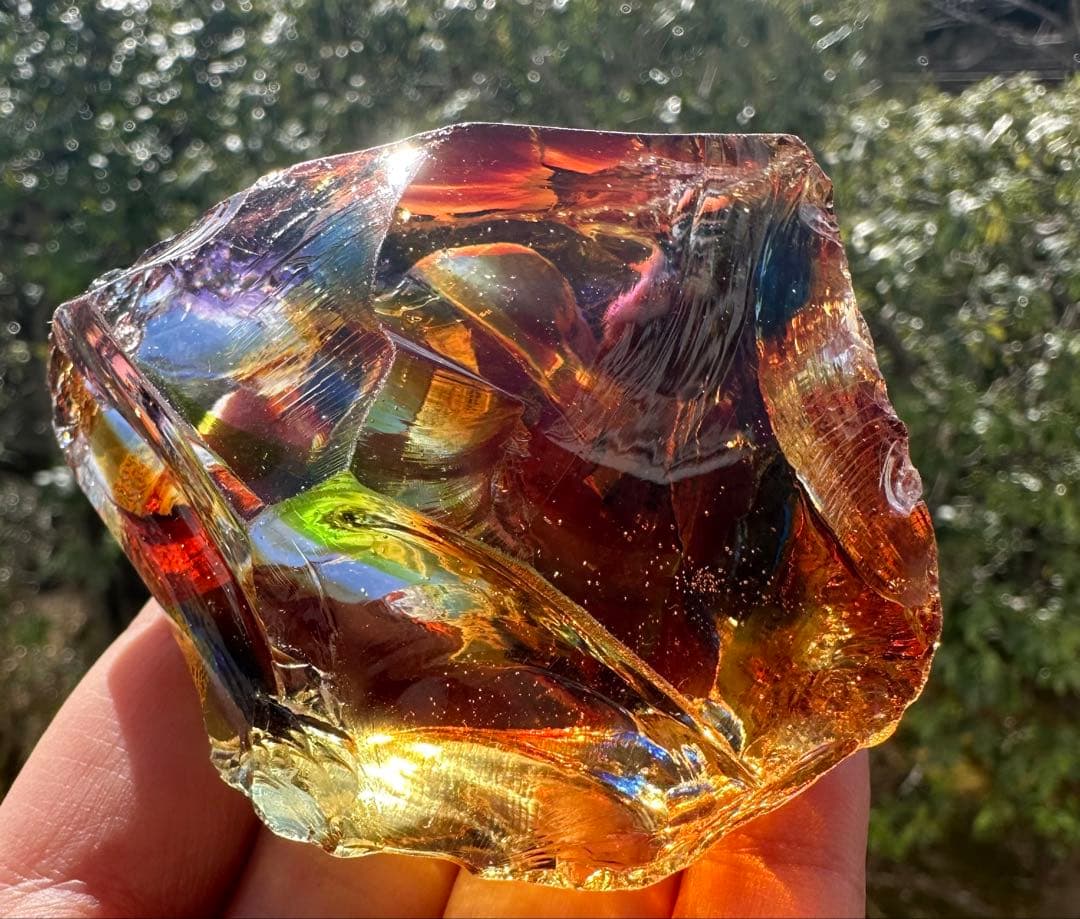 1点物レインボーアンダラクリスタル西ジャワ島マルチカラー高次元ヒーリング瞑想覚醒