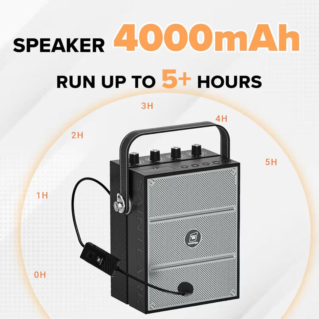 ポータブル拡声器 ポータブルスピーカー マイク イベント 会議 カラオケ 持運び