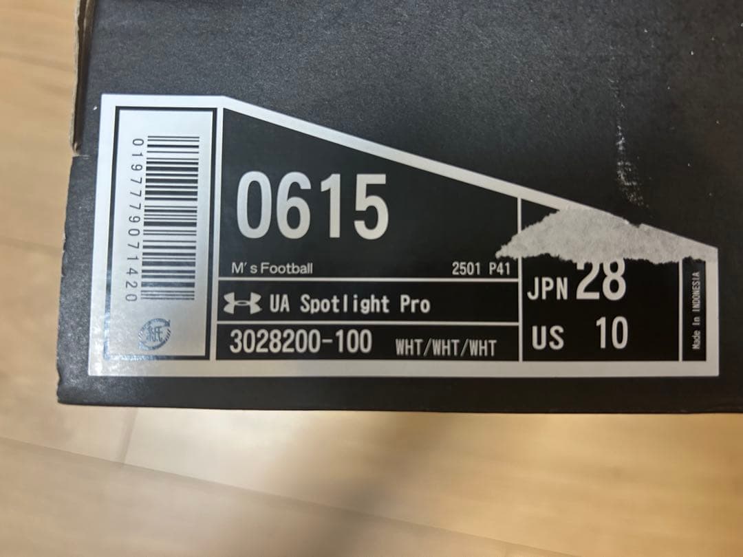 Under Armour Spotlight Pro アメフトスパイク 28.0