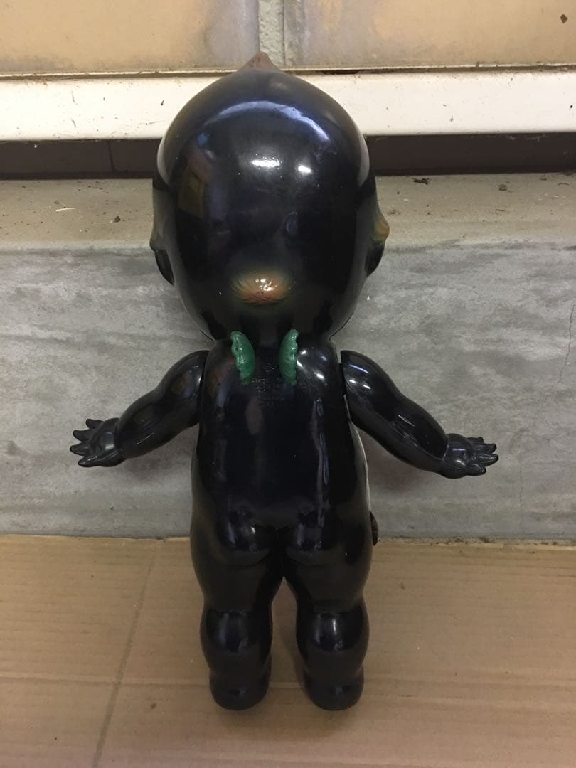 古いキューピー人形　黒　セルロイド