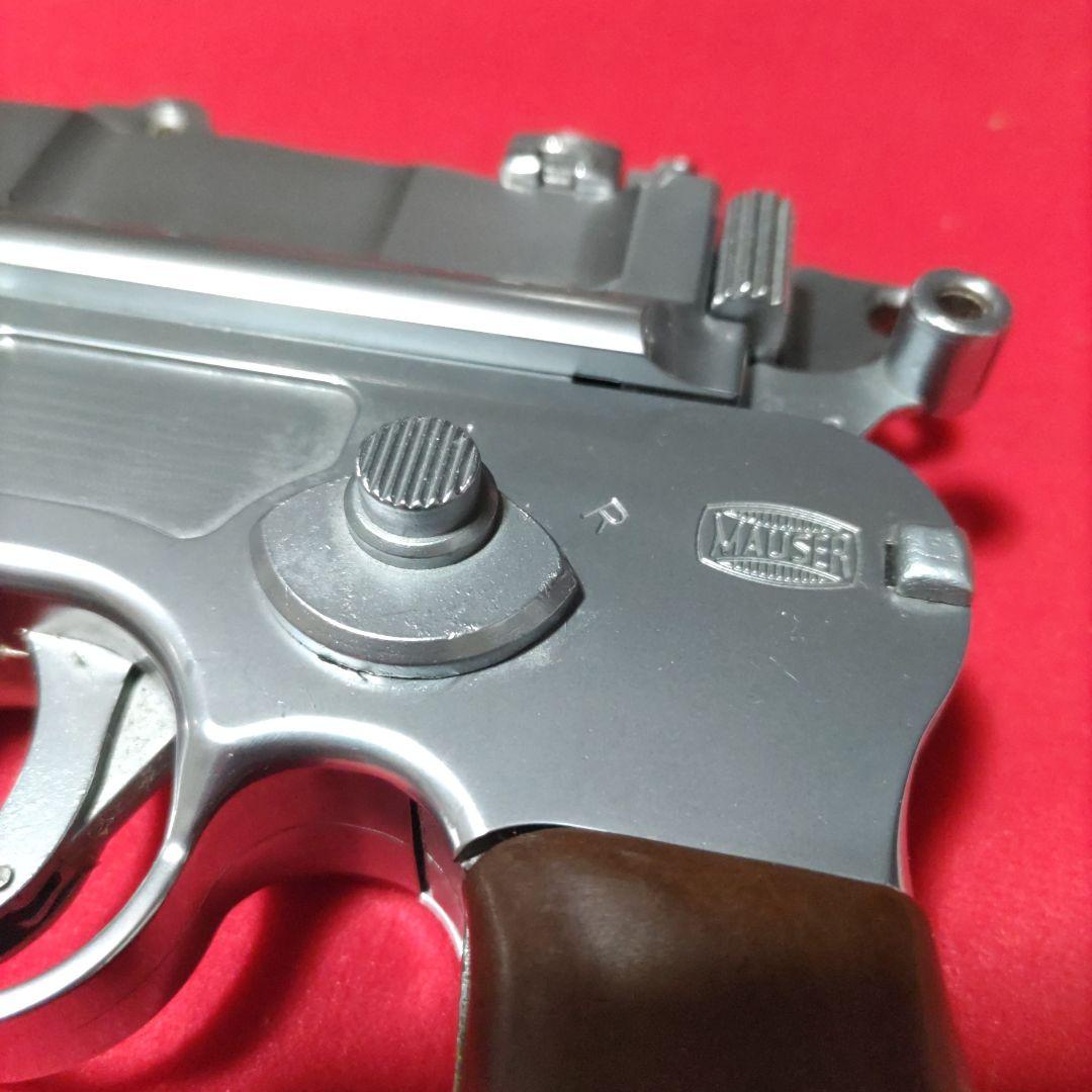 フジミ　モーゼルM712固定式ガスガンメタルフィニッシュ単連２段変則モデル