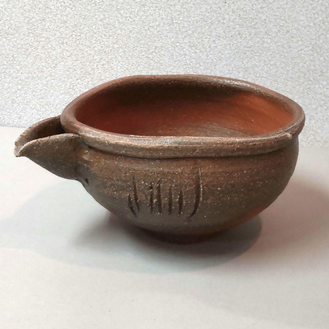 (711Z361)陶芸 水次 水指 酒器 徳利 茶道具 片口 李朝
