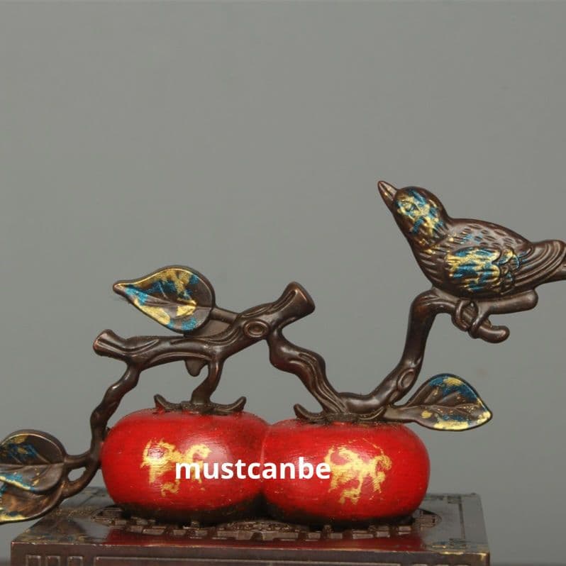 香炉 喜柿連盤香炉 室内透かし盤香盒 香道具 装飾品 工芸品 銅製品 置物