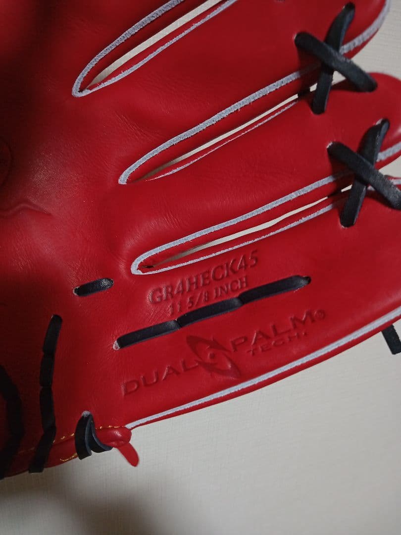 新品　ローリングス　赤　軟式　内野用グローブ