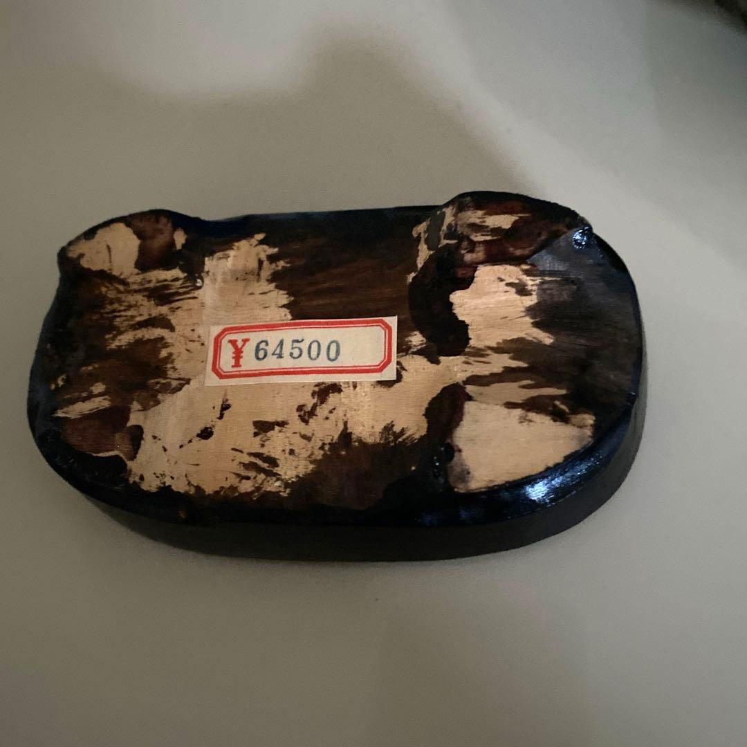 アンモナイト化石　台座付き　北海道産