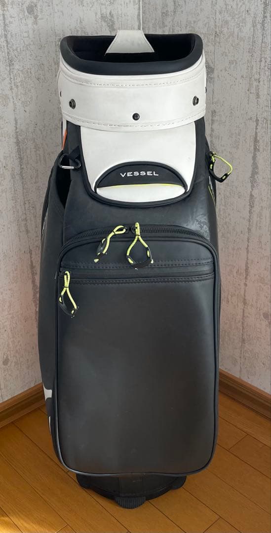 Vessel キャディバッグ ブラック・オレンジ
