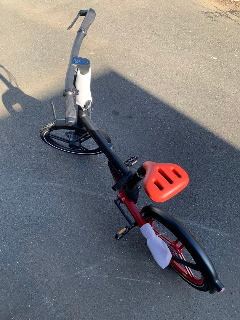 HONBIKE PLUS 赤黒(バッテリー*2、カゴ*1）新品