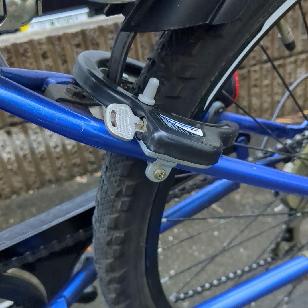 直接取引　静岡県駿東郡　自転車 あさひドライドS3 青 24インチ 6段変速