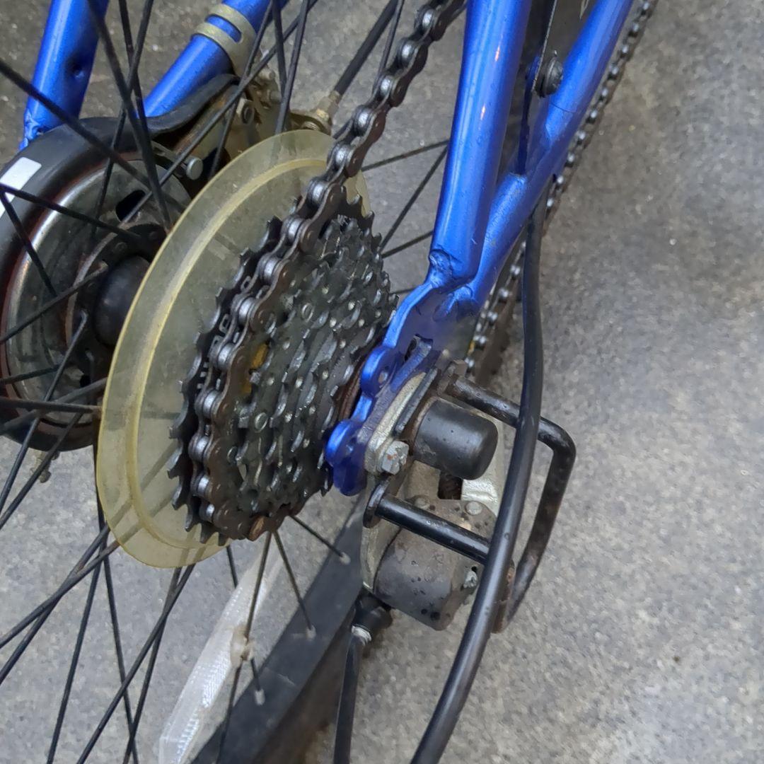 直接取引　静岡県駿東郡　自転車 あさひドライドS3 青 24インチ 6段変速