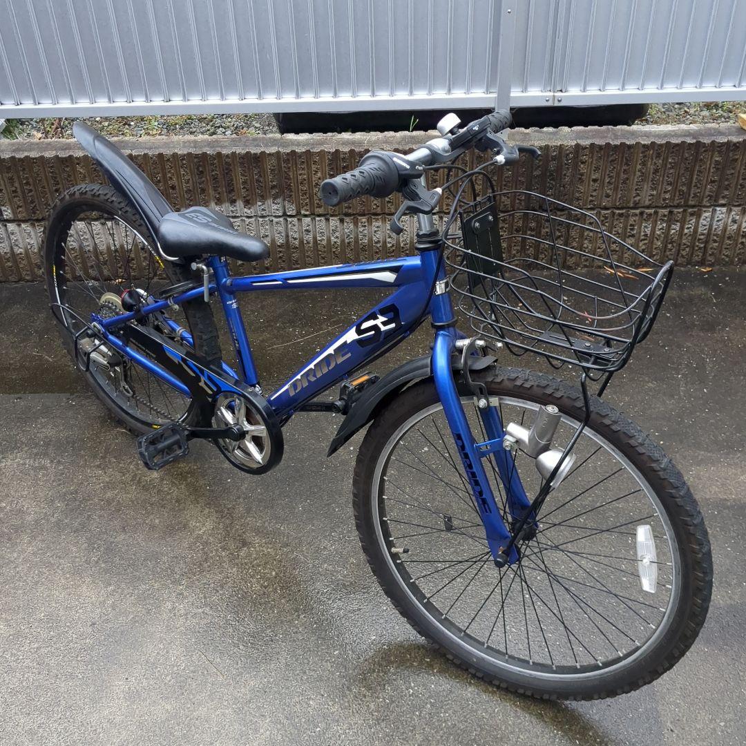 直接取引　静岡県駿東郡　自転車 あさひドライドS3 青 24インチ 6段変速