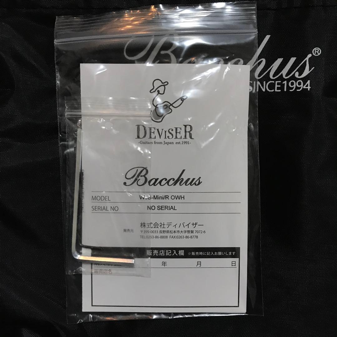 BACCHUS バッカス WJB-Mini OWH ミニエレキベース