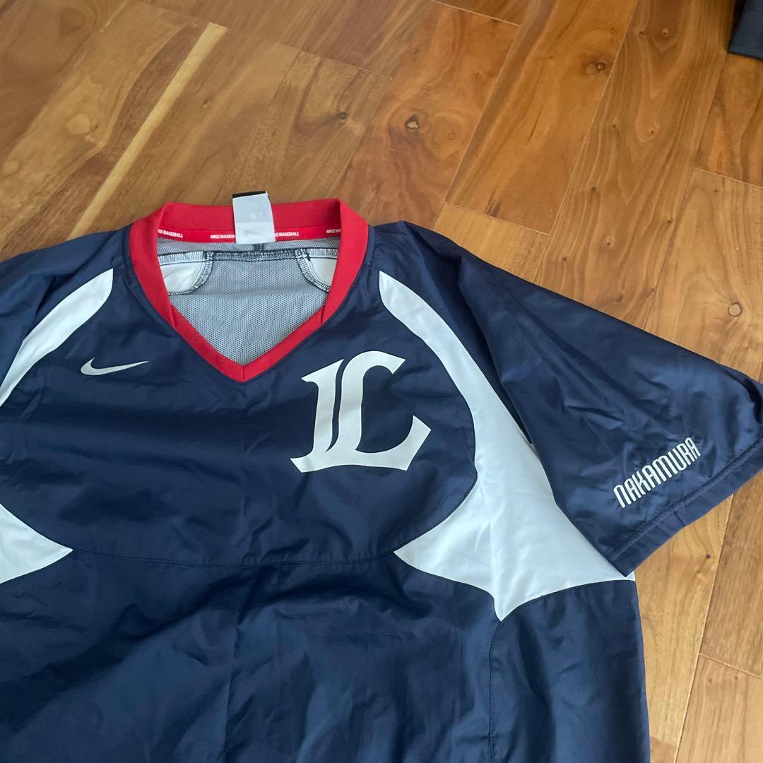 西武ライオンズ中村選手実使用　ベースボールジャケット ネイビー