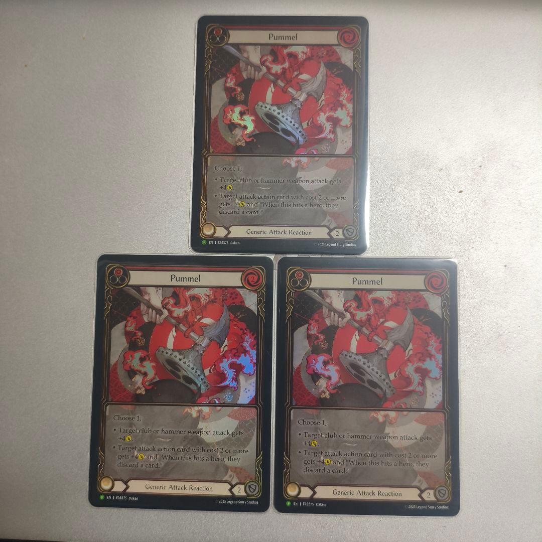 Flesh and blood Pummel プロモ RF 3枚セット