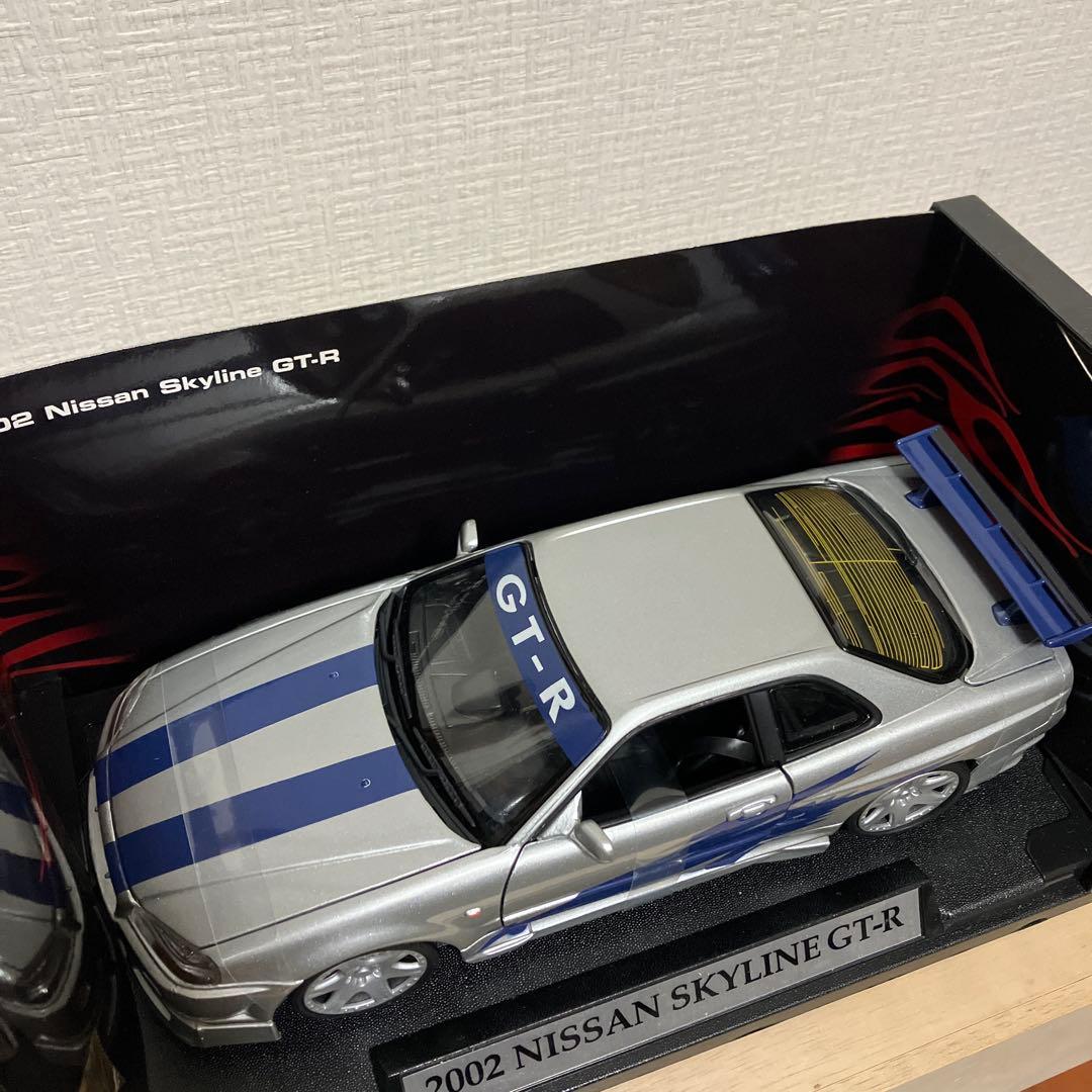 ミニカー 2002 NISSAN SKYLINE GT-R (R34) MOTOR MAX