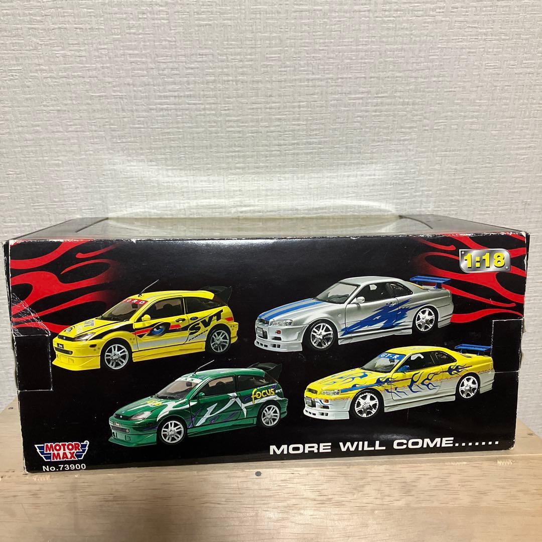 ミニカー 2002 NISSAN SKYLINE GT-R (R34) MOTOR MAX