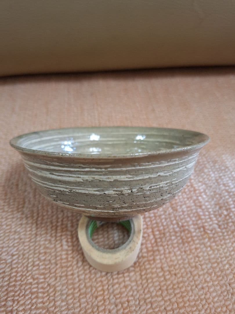 虫明焼、岡本英山、抹茶茶碗