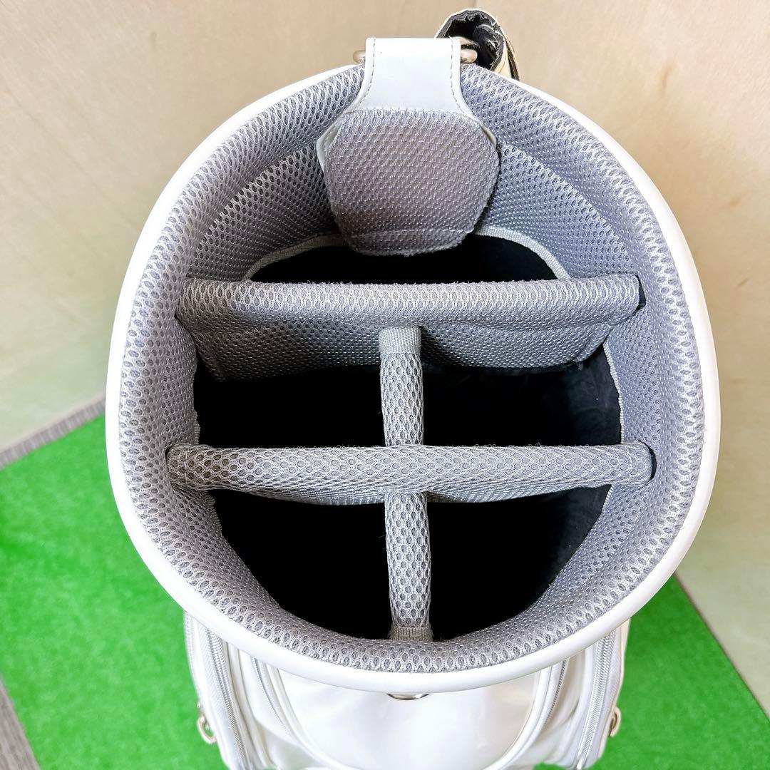 【数量限定品】 PsychoBunny キャディバッグ ホワイト エナメル 美品