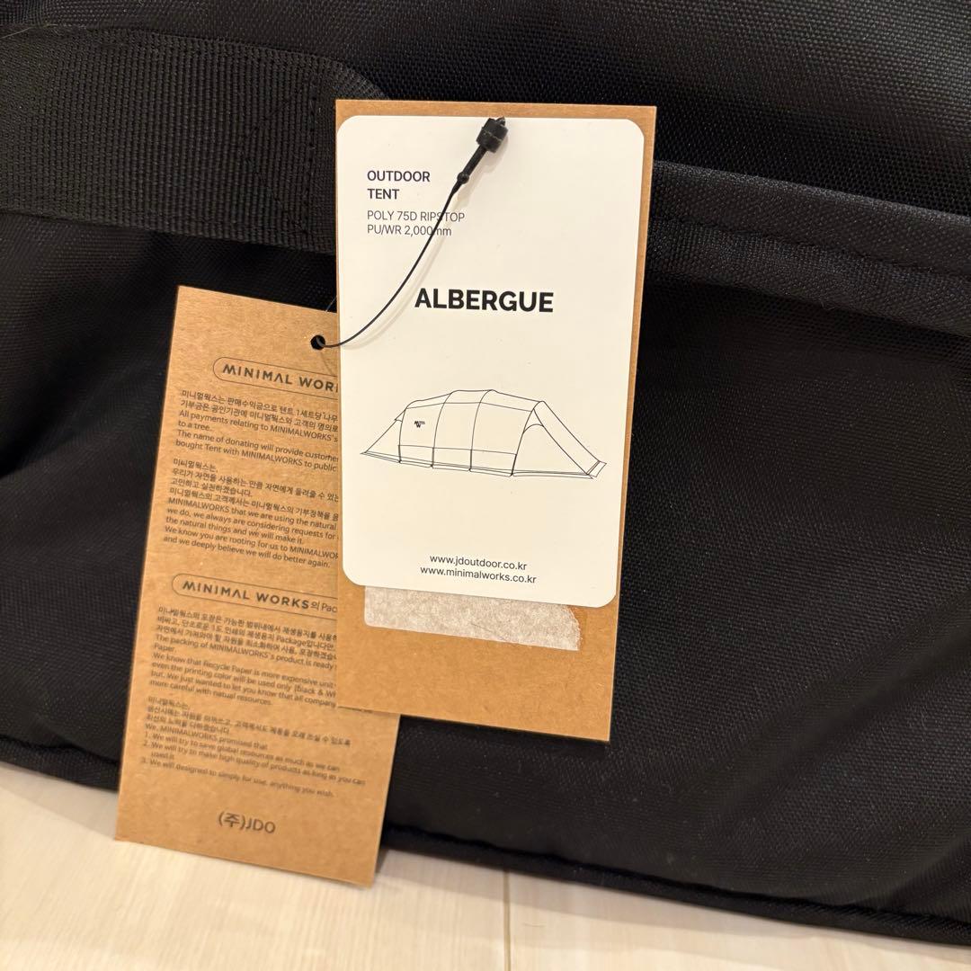 MINIMAL WORKS アルベルゲ チャコール テント 新品未使用・タグ付