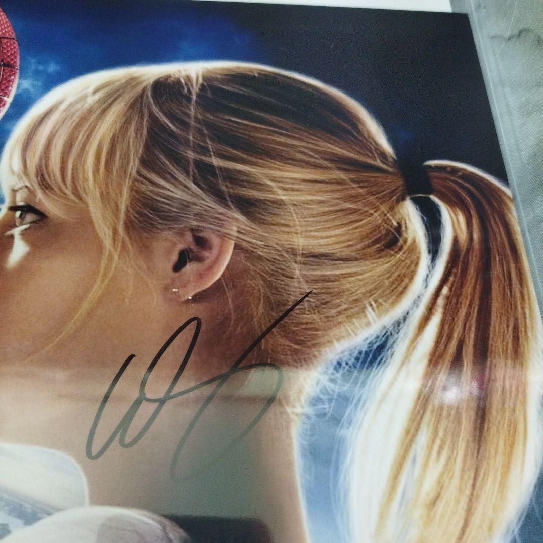 アンドリューガーフィールド&エマストーン 直筆サイン入りフォト スパイダーマン