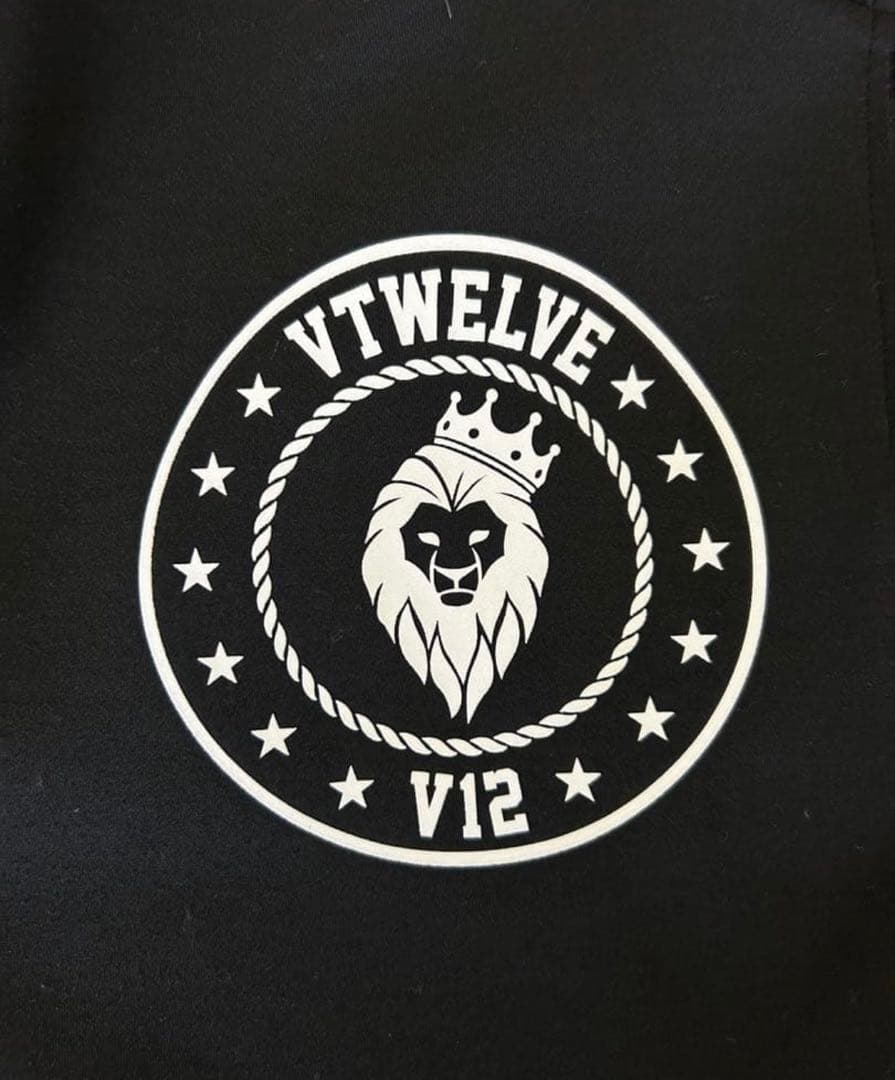 V12 ブラック ジップアップジャケット　Lサイズ