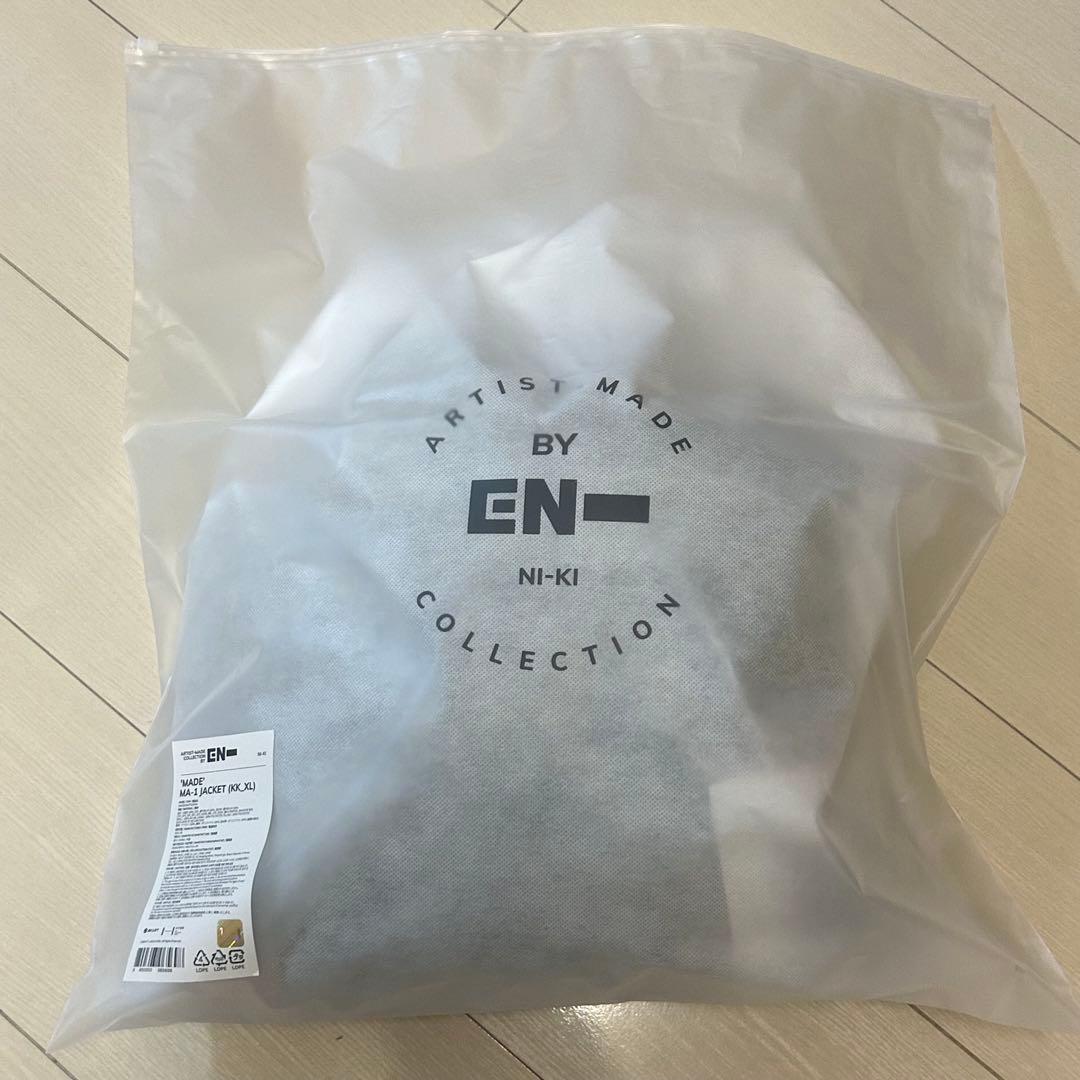 ゆうしん　 ENHYPEN ニキ MA-1 Artist-Made XL