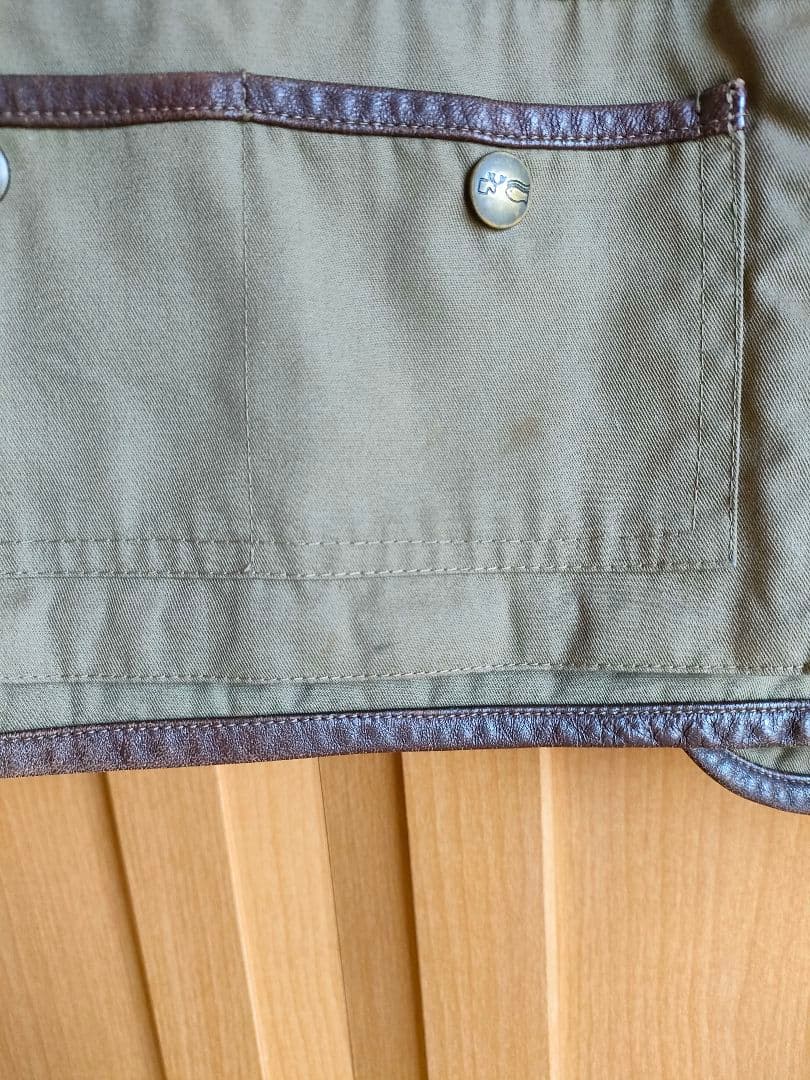 希少 フランス レスキモー メンズ カーキ フィッシング ベスト L