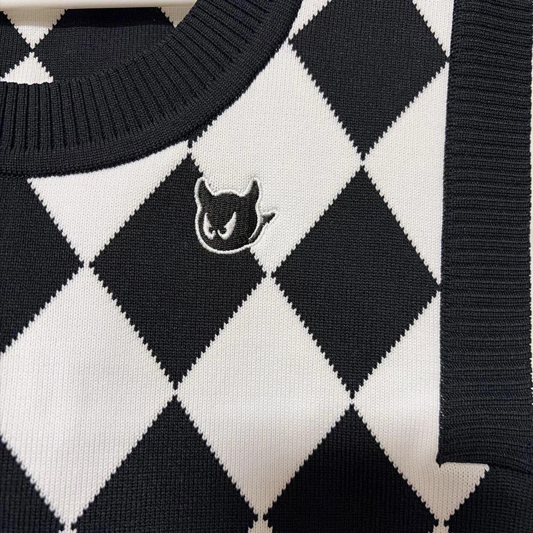 【未使用】WAAC ワック ゴルフウェア ベスト　ダイヤ柄