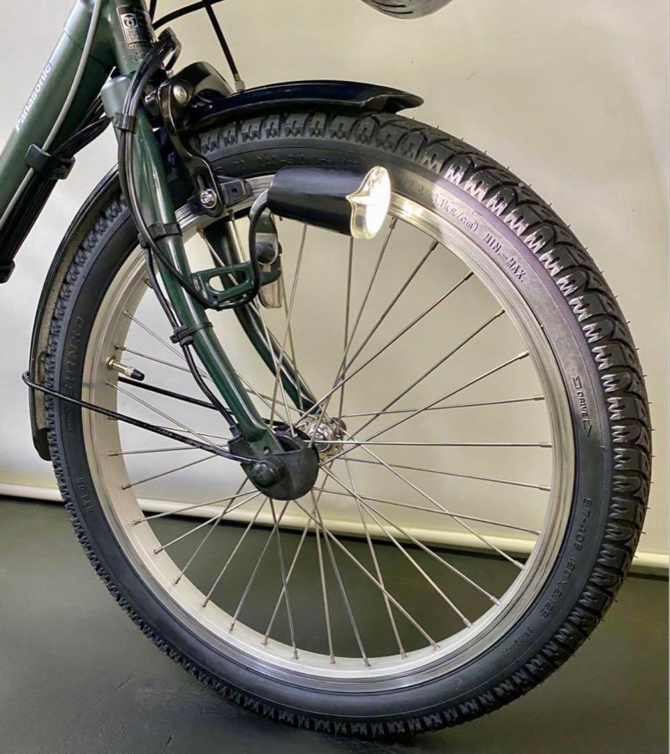 1年保証 送料無料　新型　パナソニック　ギュットミニ　カーキ　電動アシスト自転車