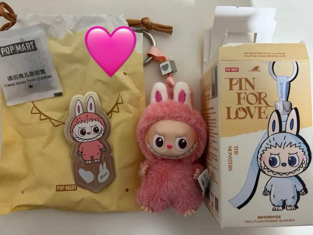 ［正規品］ラブブ　PIN FOR LOVE イニシャル　ハート　シークレット