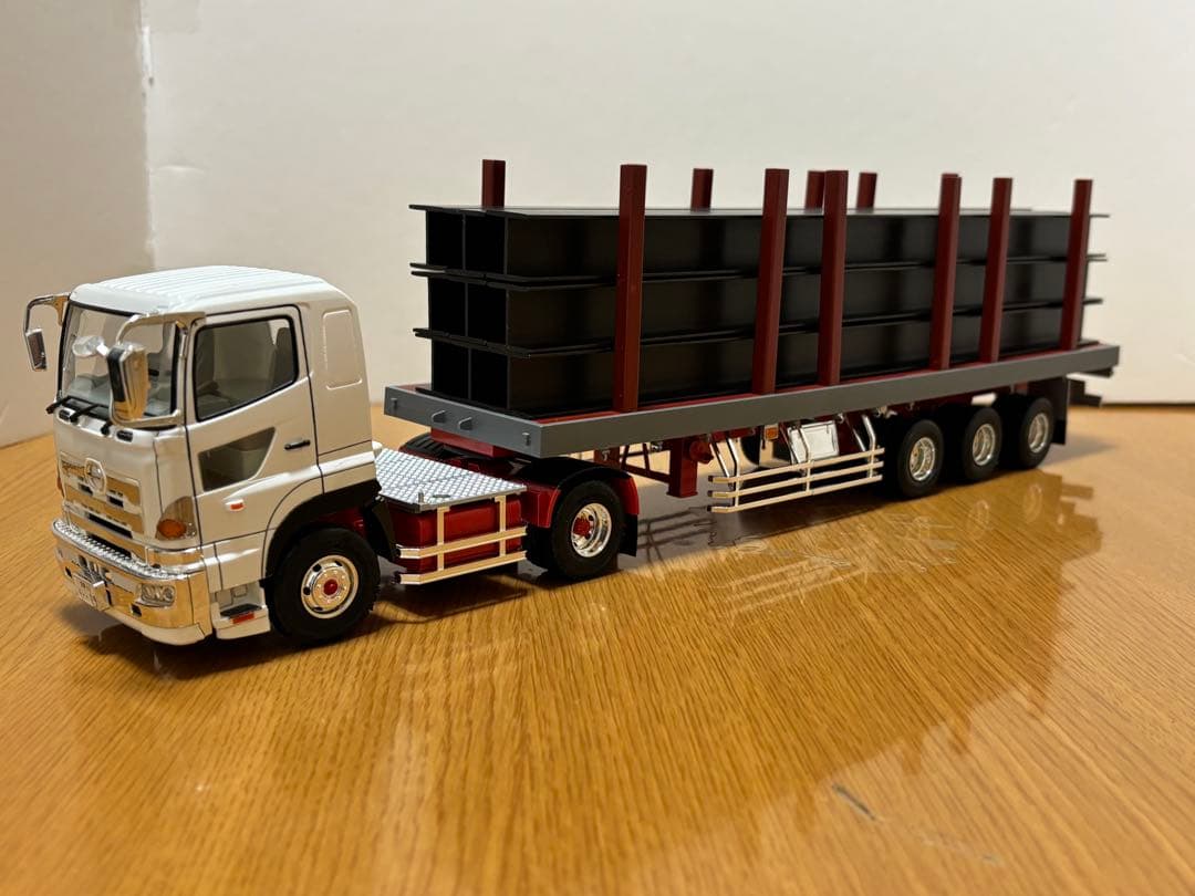 アオシマ1/32デコトラ、バリューデコトラ、平トレーラー(ジャンク品)