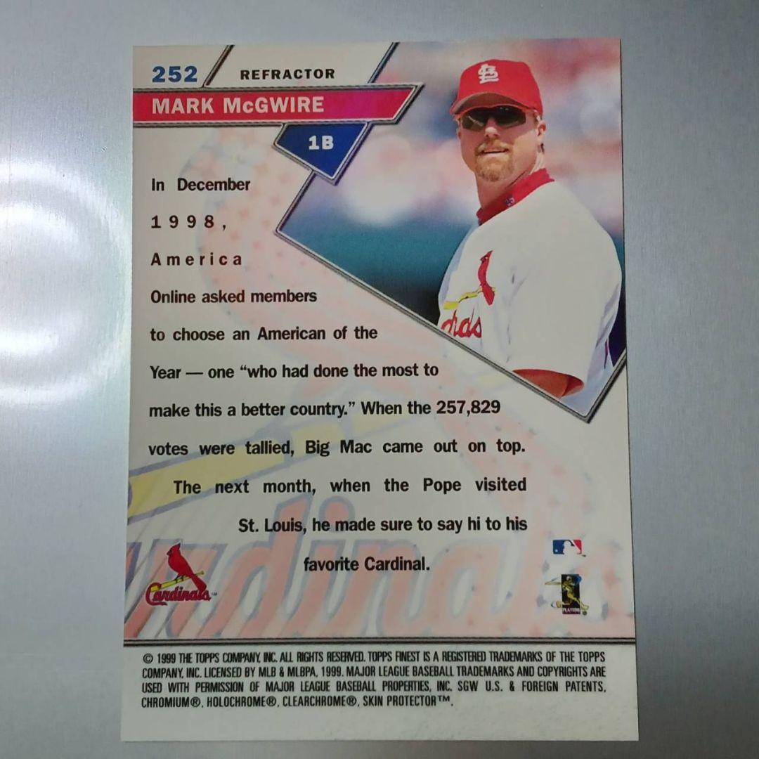 マーク・マグワイア1999 topps finest リフラクター