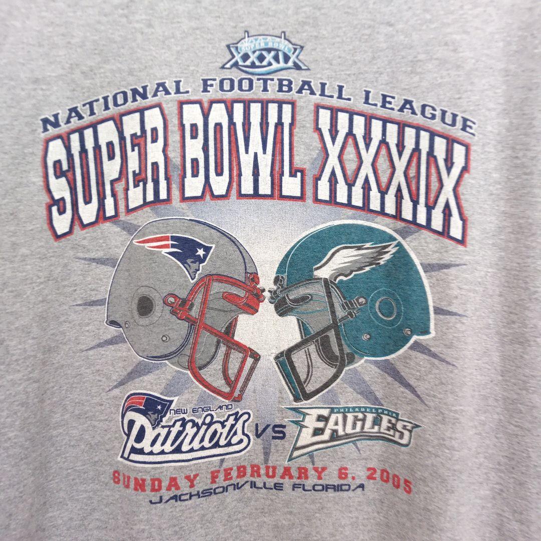 NFL スーパーボウル 2005 ペイトリオッツ イーグルス Tシャツ