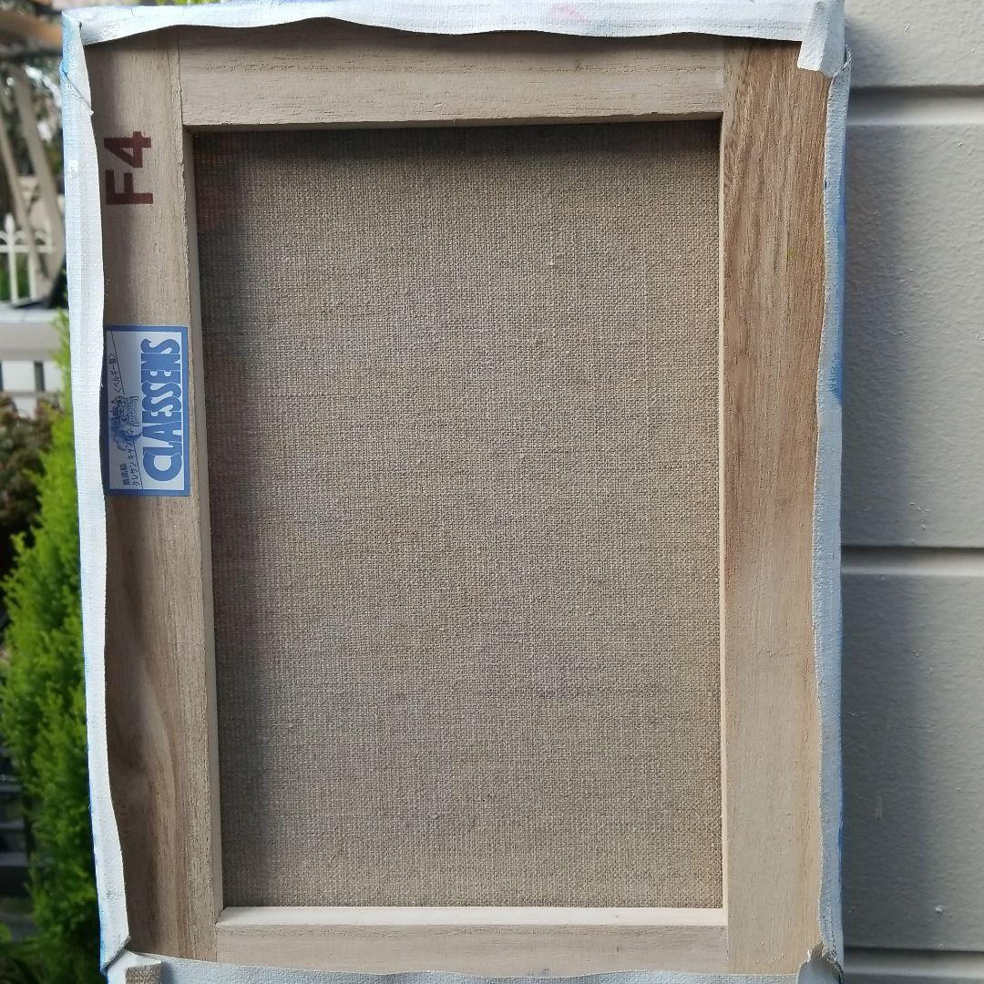 油絵　すみちゃん　花瓶のお花　抽象画