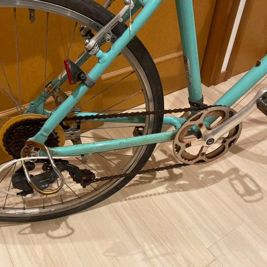 専用にしました水色 クロスバイク 7段変速