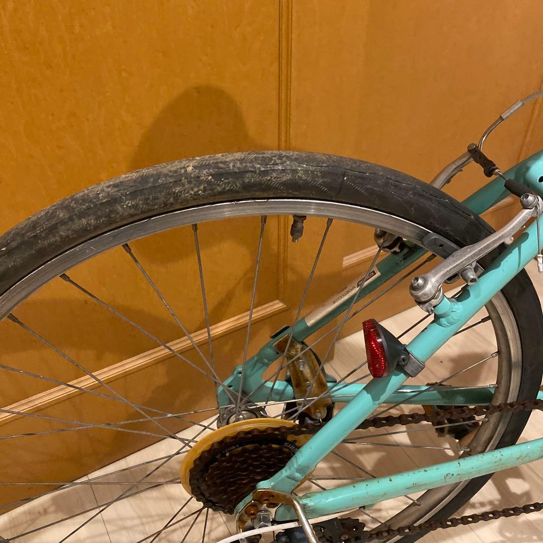 専用にしました水色 クロスバイク 7段変速